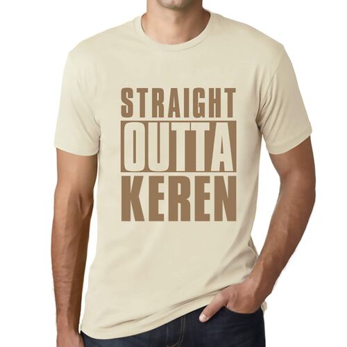 Homme Tee-Shirt Tout Droit Sorti De Keren - Straight Outta Keren - T-Shirt Graphique Éco-Responsable Vintage Cadeau Nouveauté