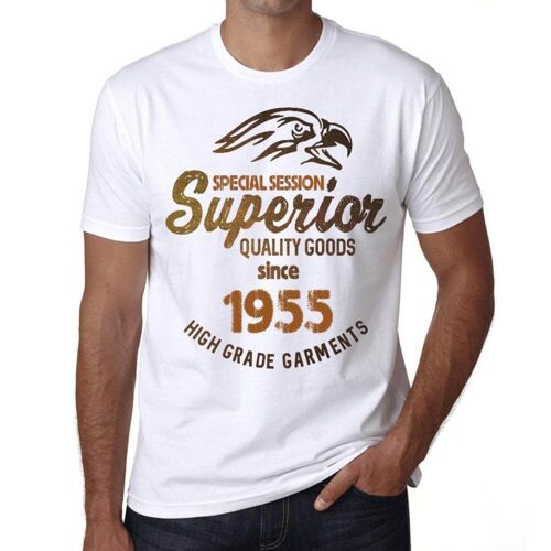 Homme Tee-Shirt - Special Session Superior Quality Goods Since 1955 - 69 Ans T-Shirt Graphique Idée Cadeau 69e Anniversaire Vintage Année 1955 Nouveauté