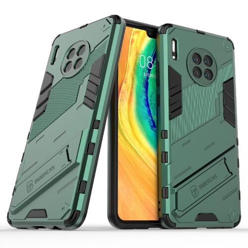 Étui Pour Huawei Mate 30 Kickstand Couverture Protectrice Militaire Robuste - Vert