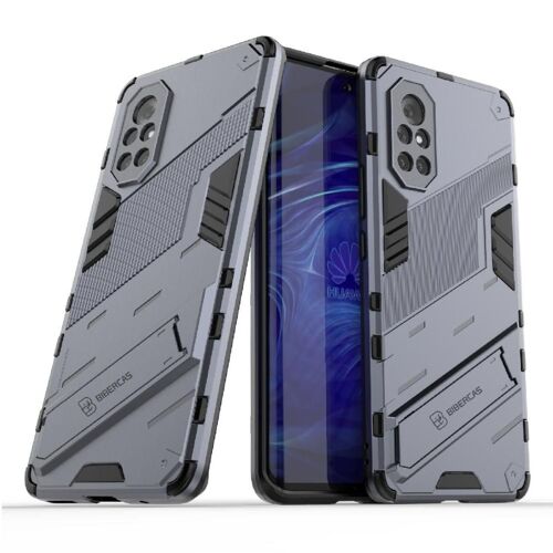 Étui Pour Huawei Nova 8 Couverture Protectrice Militaire Robuste Kickstand - Gris