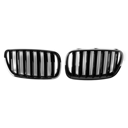 1 Paire De Calandre Noire Brillante Pour Pare-Chocs Pour E83 X3 Facelift 2007-2010