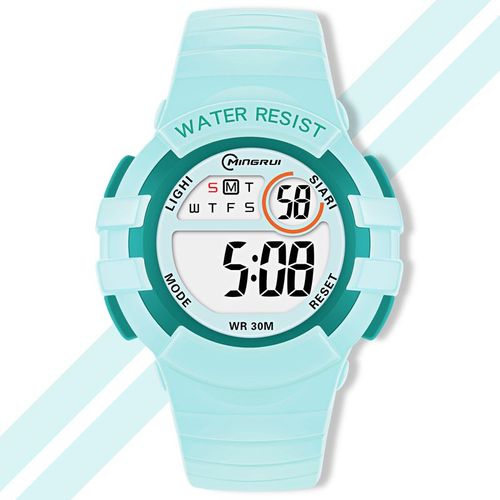 Montre Enfant,Adolescents Garçons Filles Digitale Extérieur Sport 5atm Etanche Multifonction Montre ,Alarme Et Calendrier Date Minuteur - Vert