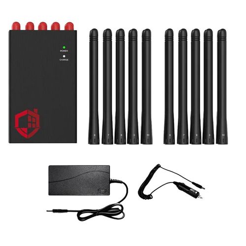 Bloqueur De Signal Gps 10 Bandes 2g+3g+4g+5g+Gps+Gsm+Beidou+Wifi Camera Finder Pas De Positionnement Et De Suivi Gps (Prise Ue)