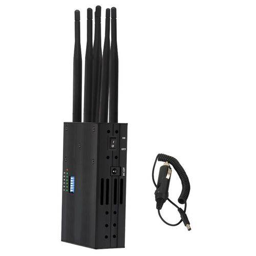 Bloqueur De Signal Gps Portable À 6 Antennes 2g 3g 4g+Wifi+Gps Aucun Détecteur Gps De Suivi De Positionnement Gps (Prise Ue)