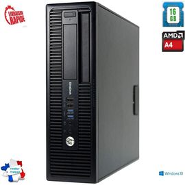 HP ELITEDESK 705 G1 SFF AMD A4 PRO-7300B - 3.8 Ghz - Ram 16 Go - HDD 500 Go