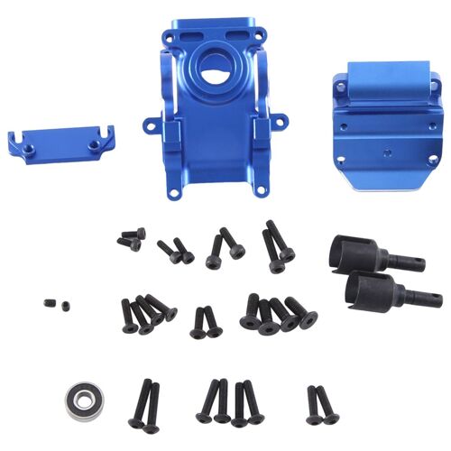 BoîTier de BoîTe de Vitesses en MéTal et Adaptateur DifféRentiel pour ARRMA 1/8 6S Karton 1/7 Infraction Limitless Red