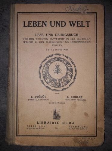 Livre Ancien : Leben Und Welt De 1934