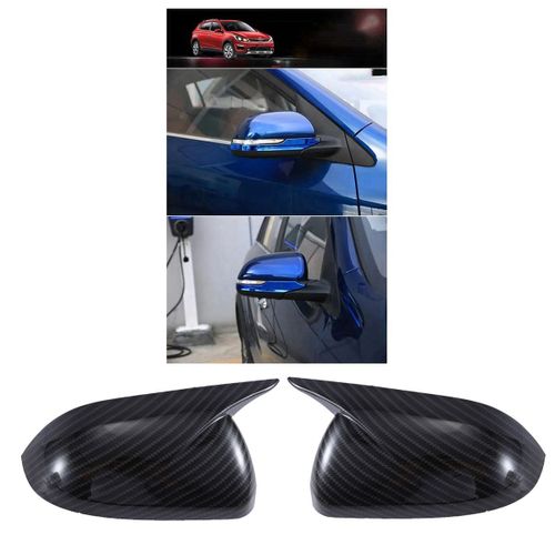 1 Paire De Couvercles De Rétroviseur De Voiture Pour K2 Kx 2017-2023 Coque De Rétroviseur Latéral En Corne De B¿Uf, Capuchons Inversés, Garniture En Fiber De