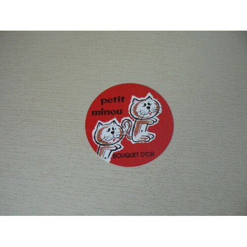 Autocollant Petit Minou Bouquet D'or