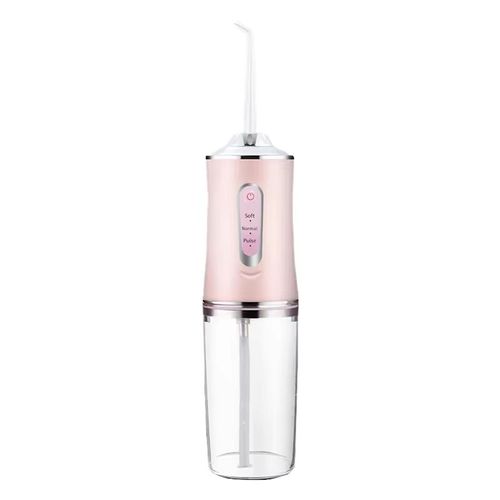 Irrigateur Chevaste,Irrigateur Dentaire Portable,Hydropulseur,3 Modèles,4 Buses À Jet,Cure-Dents,Jet D'eau- Pink[D95886]