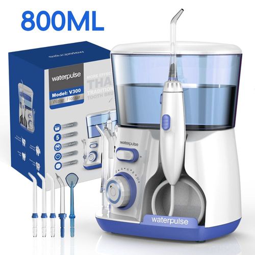 Waterpulse-Hydropulseur Électrique,Irrigateur Buccal,Grande Capacité De 800ml,Hygiène Dentaire,Nettoyage Des Dents Avec [A704515483]