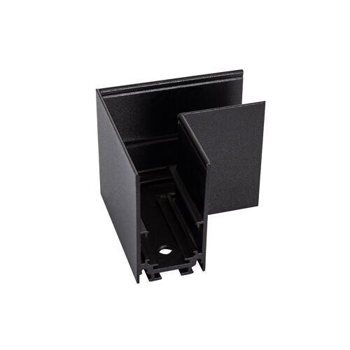 Raccord En L Horizontal Pour Rail Magnétique Monophasé En Saillie 20mm Noir