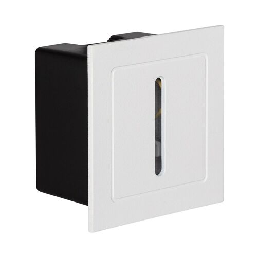 Balise Led Extérieure 3w Encastrable Au Mur Linéaire Wabi Blanche Blanc Neutre 4000k