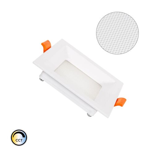 Dalle LED Carr?e Slim 7W CCT S?lectionnable Microprismatique (UGR17) LIFUD Coupe 75x75mm No Flicker CCT 90 mm