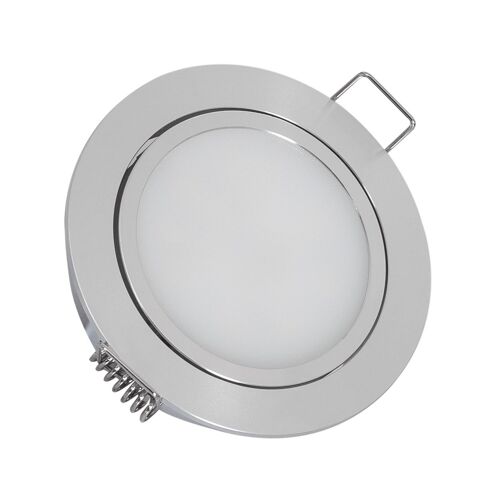 Downlight Led 3w 12v Dc Meuble Avec Connecteur Rapide Coupe Ø 63 Mm Orientable Blanc Neutre 4000k