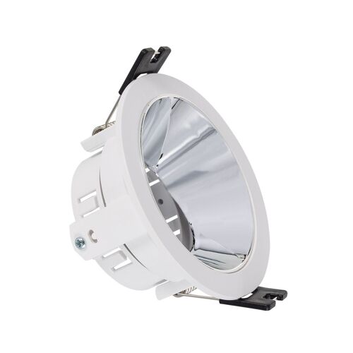 Collerette Downlight Conique Reflect Pour Ampoule Led Gu10/ Gu5.3 Coupe Ø 75mm Argent