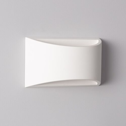 Applique Murale Plâtre Fosty Blanc 80 Mm