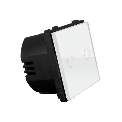 Interrupteur Tactile Double Modern Blanc
