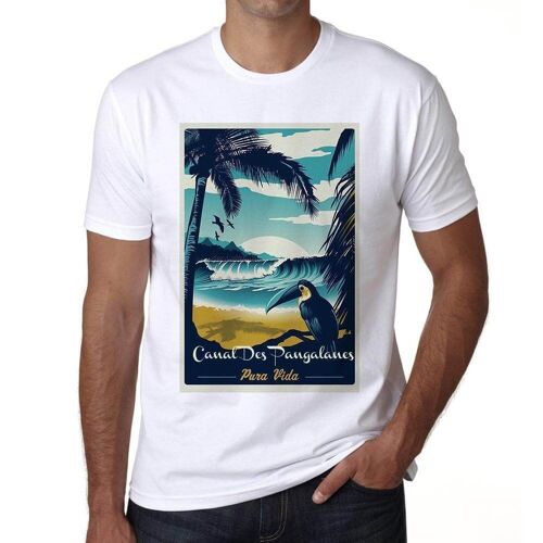 Homme Tee-Shirt Canal Des Pangalanes Plage De Pura Vida - Canal Des Pangalanes Pura Vida Beach - T-Shirt Graphique Éco-Responsable Vintage Cadeau Nouveauté