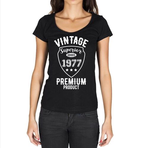 Femme Tee-Shirt Des Produits De Qualité Supérieure Depuis 1977 - Superior Goods Since 1977 - 47 Ans T-Shirt Graphique Idée Cadeau 47e Anniversaire Vintage Année 1977 Nouveauté