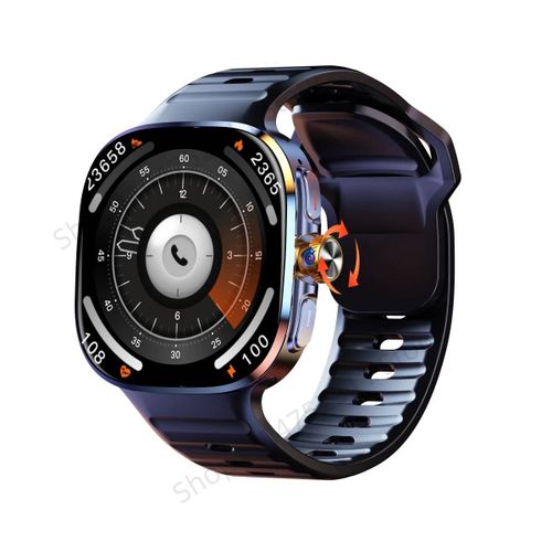 M99 Smartwatch 5G avec écran Amoled de 2.4 pouces 900W caméra rotative WIFI GPS Position boussole NFC Bluetooth montre intelligente hommes femmes,16 Go 256 Go Noir