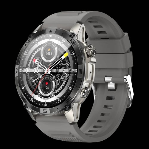 Km Th Edge-Montre Intelligente De Sport Pour Homme,Gps,Affichage Amoled,Aod,Appel Bluetooth,Baromètre D'Altitude,Boussole,Étanche Ip68,1.43.Grey.
