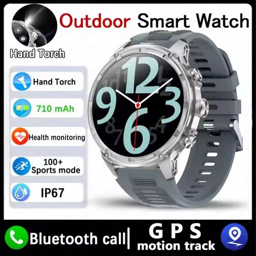 2025New V99 1.85 Pouces Ultra Hd Montre Intelligente Nfc Gps Détection Bluetooth Appel 710 Mah Grande Batterie Sport Fitness Ip68 Smartwatch.Blue.For Huawei