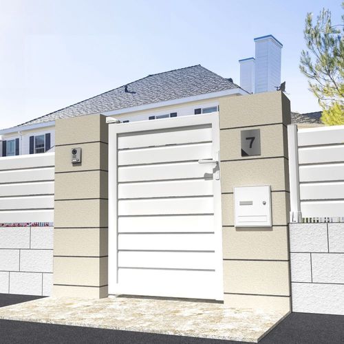 Portillon Brise-Vue L 1000 X H 1857 Mm - Blanc