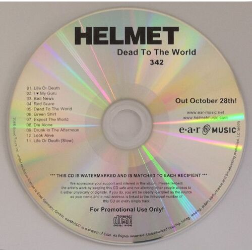 Helmet – Dead To The World
