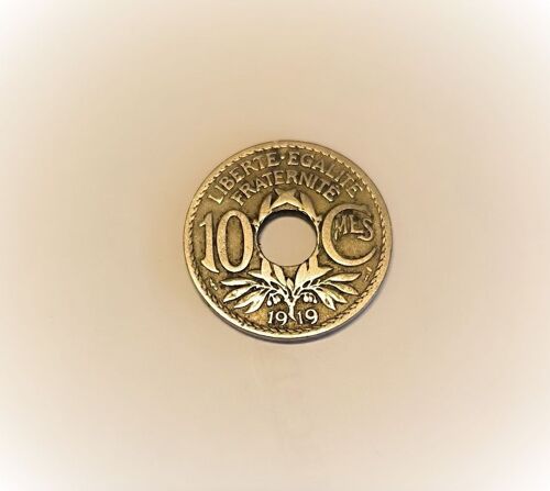 Pièce De Monnaie Ancienne 10 Cts 1919 En Tres Bon Etat