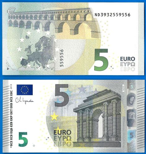 Autriche 5 Euro Neuf Prefixe Nd Serie N023 I3 Billet Signature Lagarde