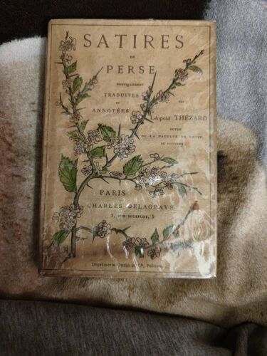 Livre Satires De Perses Traduites Et Annotées Par Leopold Thezard