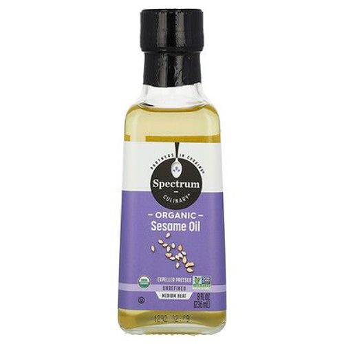 Spectrum Culinary Huile De Sésame Biologique, Non Raffinée, 236 Ml
