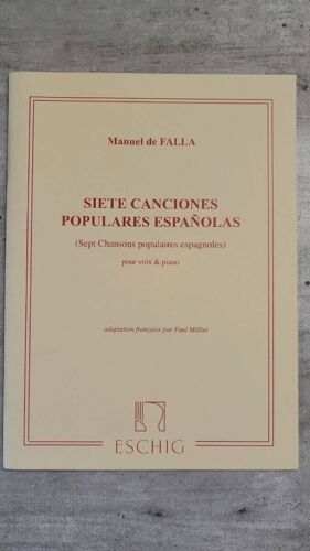 Partition Manuel De Falla , Siete Canciones