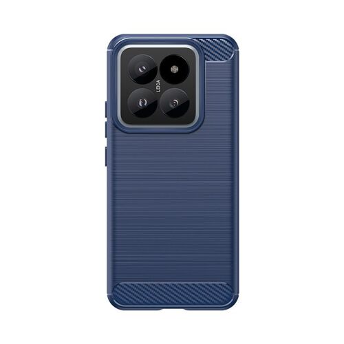 Coque Pour Xiaomi 14 Pro,Technologie De Sérigraphie Protection Tpu Housse Étui,Bleu