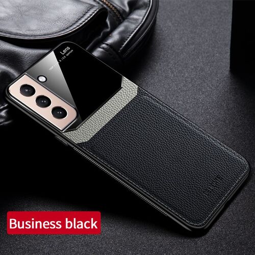 Coque pour Samsung Galaxy S21 FE,protection des yeux,dermograin,coque rigide - Noir