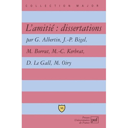 L'amitié : Dissertations