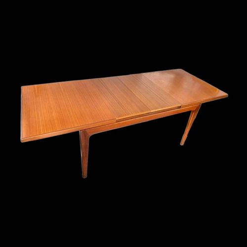 Table En Teck Vintage Extensible 4 10 Personnes Attribu Niels B Bois