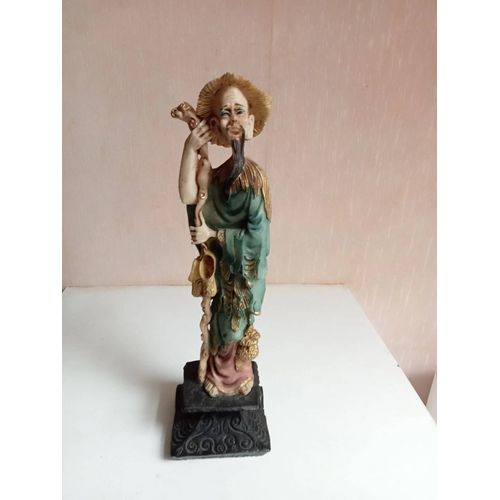 statuette ancienne asiatique hauteur 24 cm