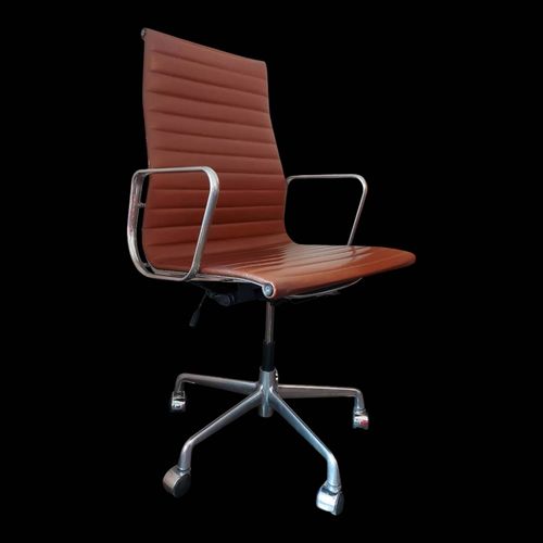 Fauteuil Vintage Eames Ea 119 Rplique Vintage Haut De Gamme Alumi Marron