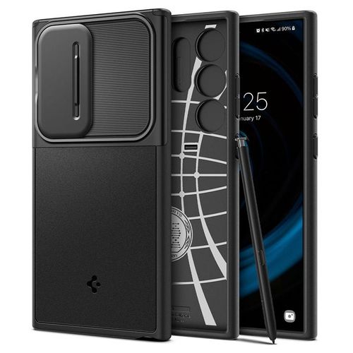 Spigen Coque Optik Armor Camera Slider Samsung Galaxy S24 Ultra Black