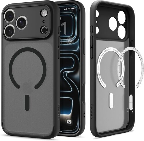 Coque pour iPhone 17 Pro Max, Ultra Hybrid MagFit, [DuraClear, Qualité Signature ] - Frost Noir
