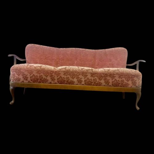 Canap Baroque Vintage Canap Banc Avec Dossier En Rotin Rose