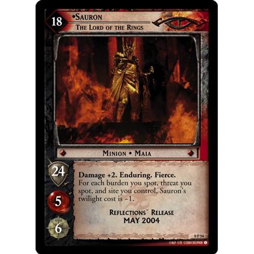 Lotr Tcg - Sauron , The Lord Of The Rings - 0p54