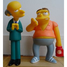 Lot De 2 Figurines Articulées Simpsons De 13 Cm : Barney Gumble Et Charles Burns