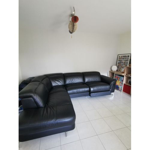 Canapé D'angle Relax Électrique En Cuir - Linea Sofa - Angle Gauche