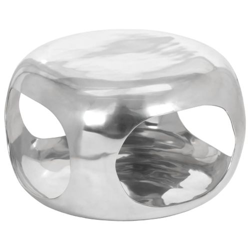 Vidaxl Table Basse Aluminium 50x50x30 Cm Argenté