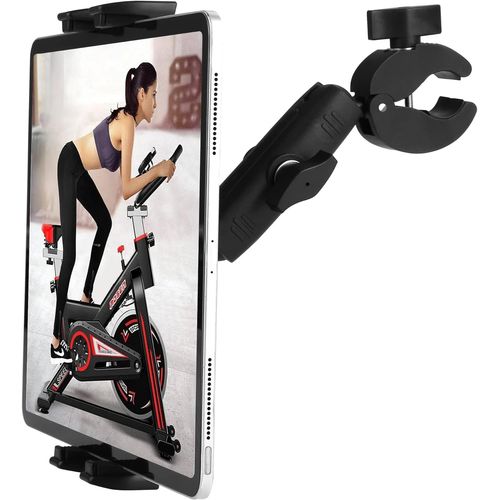 Kalanka-Support De Tablette Pour Tapis De Course Support De Guidon Vélo Stationnaire Elliptique Poussette Peloton Pour Appareils 4 À 13 Pouces, Ipad Pro 12.9, Air, Mini, Galaxy Tabs, Iphone