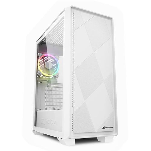 Sharkoon VS8 RGB Blanc - Boîtier moyen tour - Blanc - RGB - Verre Trempé