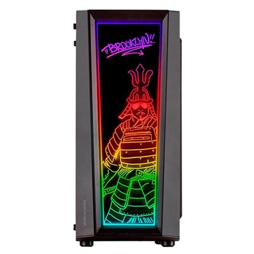 Boitier PC Moyen Tour ATX Mars Gaming MC-ART RGB avec panneaux vitrés - Noir